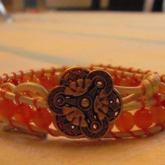 Assorted Wire Wrap Bracelets and Leather wrap Bracelets-Scroll Down to View some - Picture 4 of 12
